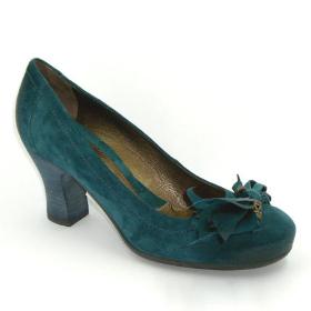 Schuhe Herbst 2009 - Velour-Pumps mit Applikationen