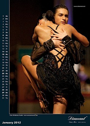 Tanzsportkalender 2012 - Januar Sofia Gorbatchev - Renee Carrera