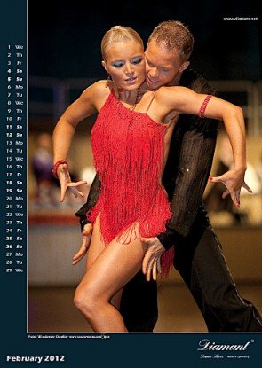 Tanzsportkalender 2012 - Februar - Sabine Deck - Florian Mirus