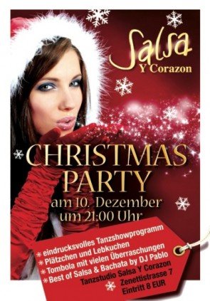 Weihnachts-Salsa-Party München am 10. Dezember 2011