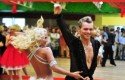 Kathrin Menzinger und Vadim Garbuzov zur Eröffnung des Arthur-Murray-Tanzstudios Wien