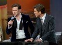 Justin Timberlake und Markus Lanz bei "Wetten, dass..?" am 23. Februar 2013