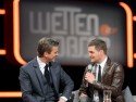 Michael Buble auch am 14.12.2013 Gast bei "Wetten, dass..?" - hier mit Markus Lanz in der Show zu Beginn des Jahres - Foto: (c) ZDF - Sascha Baumann