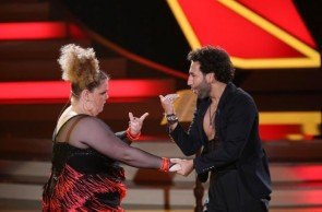 Ohne Worte - Manuela Wisbeck - Massimo Sinato bei Let's dance 2013 Show 1 - Foto: (c) RTL - Stefan Gregorowius