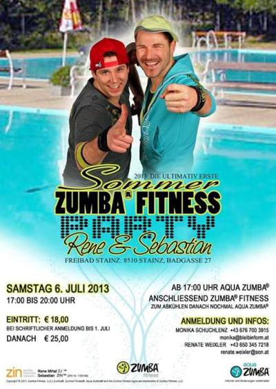Zumba - Party in Stainz bei Graz am 6. Juli 2013