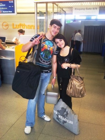 World Games 2013 - Sergey und Viktoria Tatarenko vor dem Abflug nach Cali