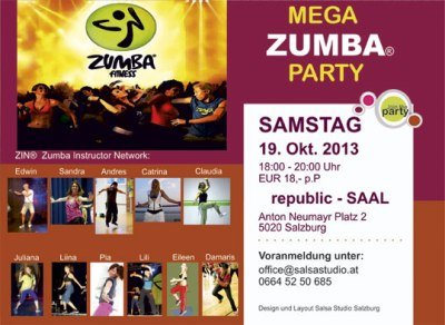 Zumba-Party in Salzburg am 19. Oktober 2013