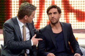 Markus Lanz mit Elyas M Barek bei "Wetten dass..?" - Foto: (c) ZDF - Sascha Baumann