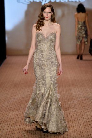 Abendkleid von Lena Hoschek zur MB Fashion Week Berlin Januar 2014 - 01