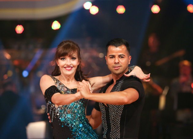 Dancing Stars 2014 - ausgeschieden am 11. April 2014 Morteza Tavakoli - Julia Burghardt - Foto: (c) ORF - Milenko Badzic
