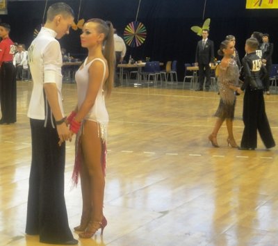 Nikita Olinichenko – Elizaveta Pustornakova (im Bild vorn) biem Summer Dance Festival 2014, hinten Daniel Schmuck - Veronika Obholz