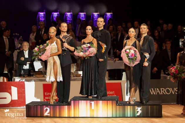 World Masters Latin Innsbruck 2015 - Siegerehrung - Foto: (c) Regina Courtier
