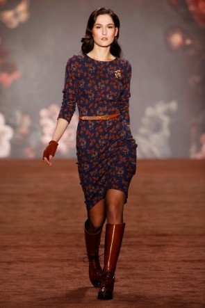 Lena Hoschek Kleid Herbst-Winter-Mode 2016-2017 Berlin Fashion Week Januar 2016 - 08