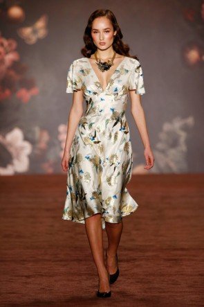 Lena Hoschek Kleid Herbst-Winter-Mode 2016-2017 Berlin Fashion Week Januar 2016 - 13