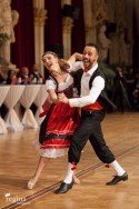 Danilo Campisi - Julia Burghardt aus Österreich - 4. Platz WM Kür Standard 2016 WDSF PD