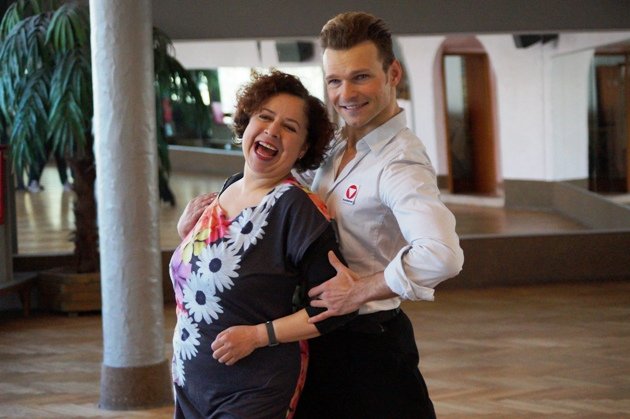 Vadim Garbuzov - Franziska Traub beim Let's dance - Training