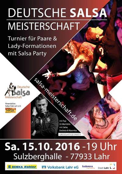 Deutsche Salsa Meisterschaft 2016 am 15.10.2016 in Lahr