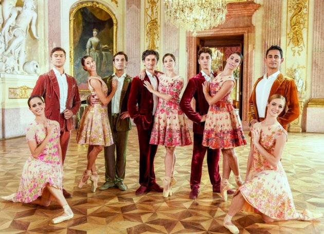 Tänzer vom Wiener Staatsballett beim Neujahrskonzert Wiener Philharmoniker 2018