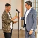 DSDS 2018 am 3.1.2018 - Goldene CD für Santo Rotolo von Mousse T