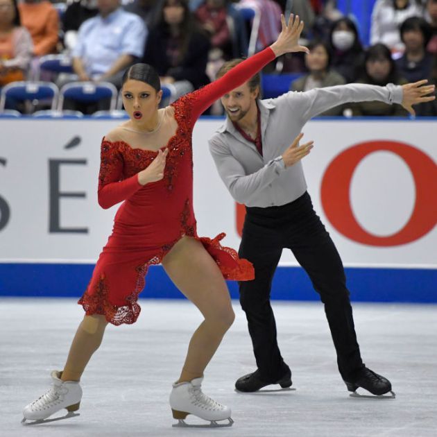 Kaitlin Hawayek - Jean-Luc Baker aus den USA - Eistanz Kurzprogramm 2018-2019