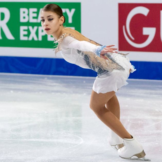 Alena Kostornaia 2018 im Kurzprogramm Finale Junior Grand Prix in Kanada