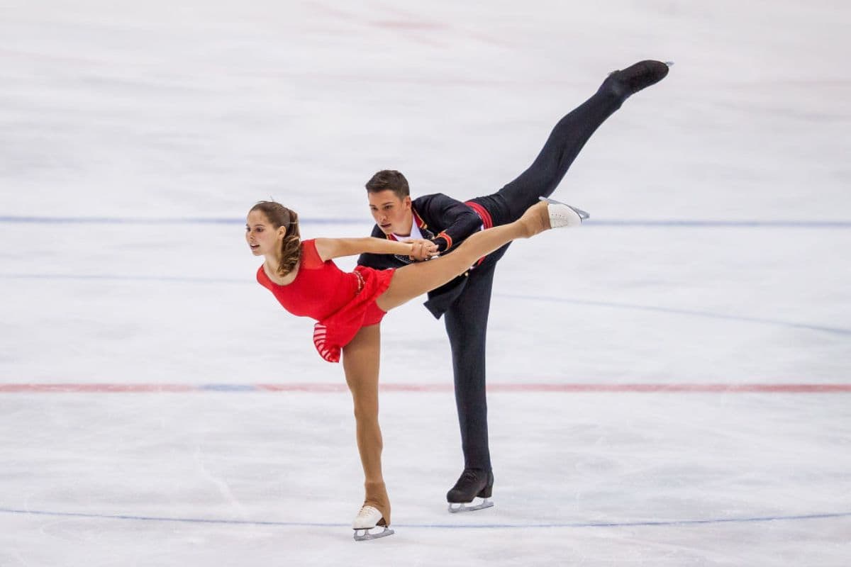 Anastasia Mishina Aleksandr Galliamov aus Russland - Eiskunstlauf-Junioren-WM 2019