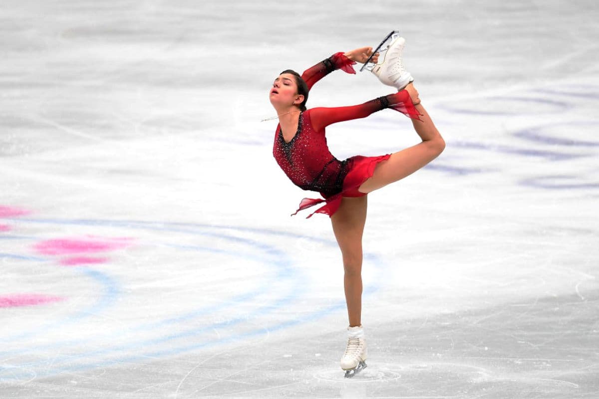 Evgenia Medvedeva 2019 zur WM Eiskunstlauf 2019