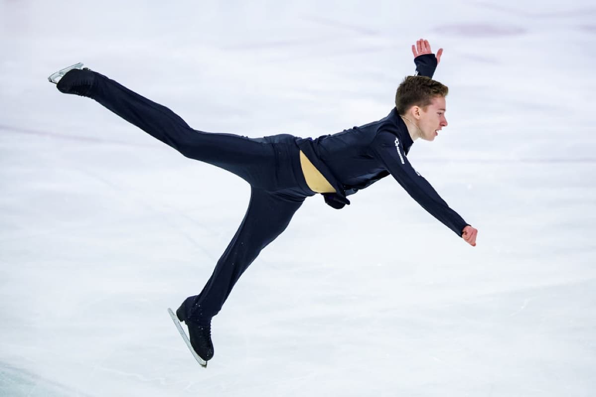 Andrei Mozalev aus Russland beim Junior Grand Prix 2019 in Lettland