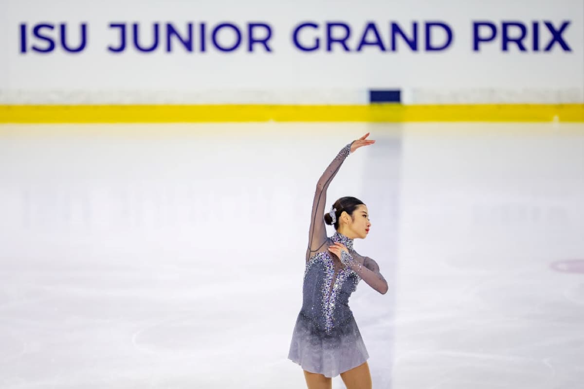 Haein Lee aus Südkorea beim Junior Grand Prix 2019 in Lettland