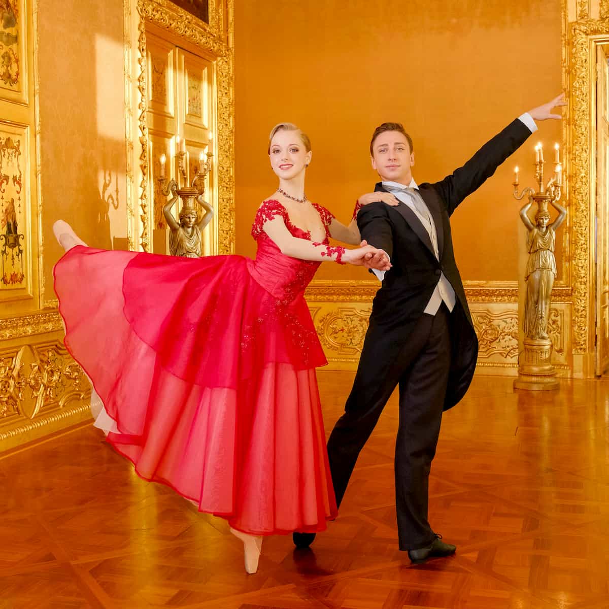 Natascha Mair und Denis Cherevychko - Ballett-Tänzer beim Neujahrskonzert 2020 der Wiener Philharmoniker