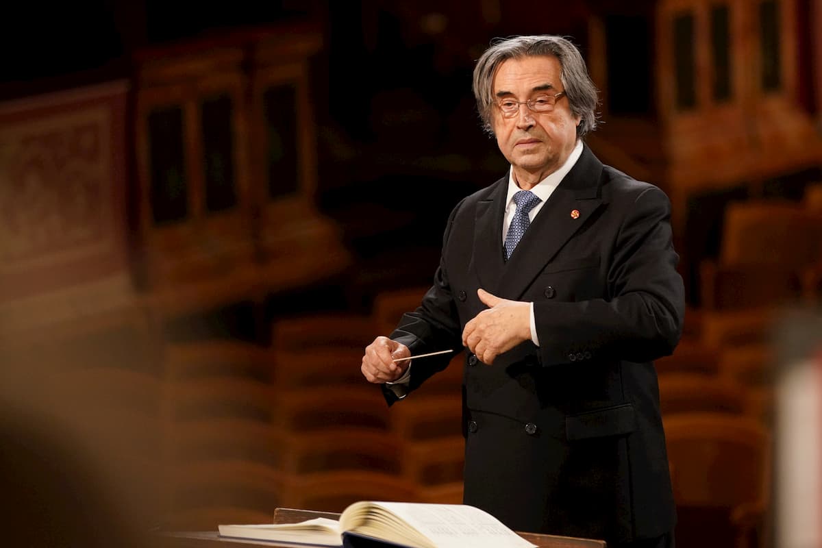 Neujahrskonzert 2021 Wiener Philharmoniker, Ballett, Dirigent Riccardo Muti am 1.1.2021 - im Bild zu sehen Dirigent Ricardo Muti