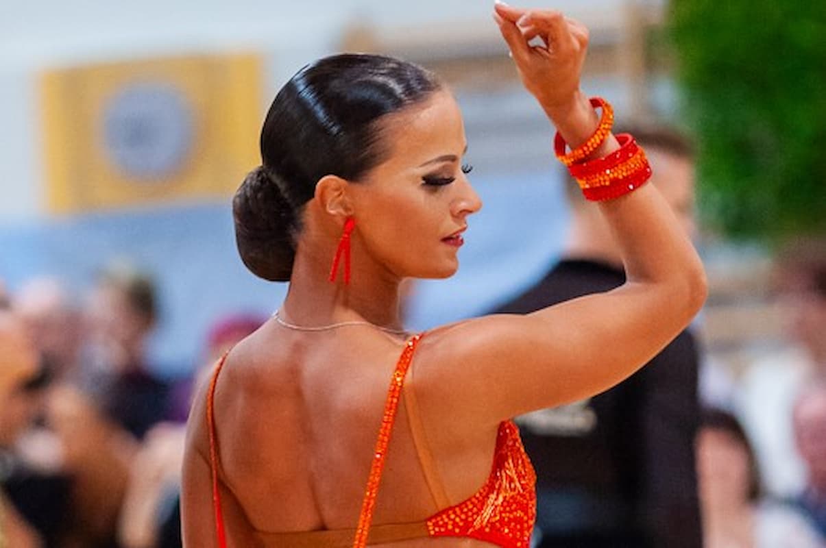 Tanzsport Ergebnis Österreichische Staatsmeisterschaft Latein 2021 - hier im Bild Katharina Würrer