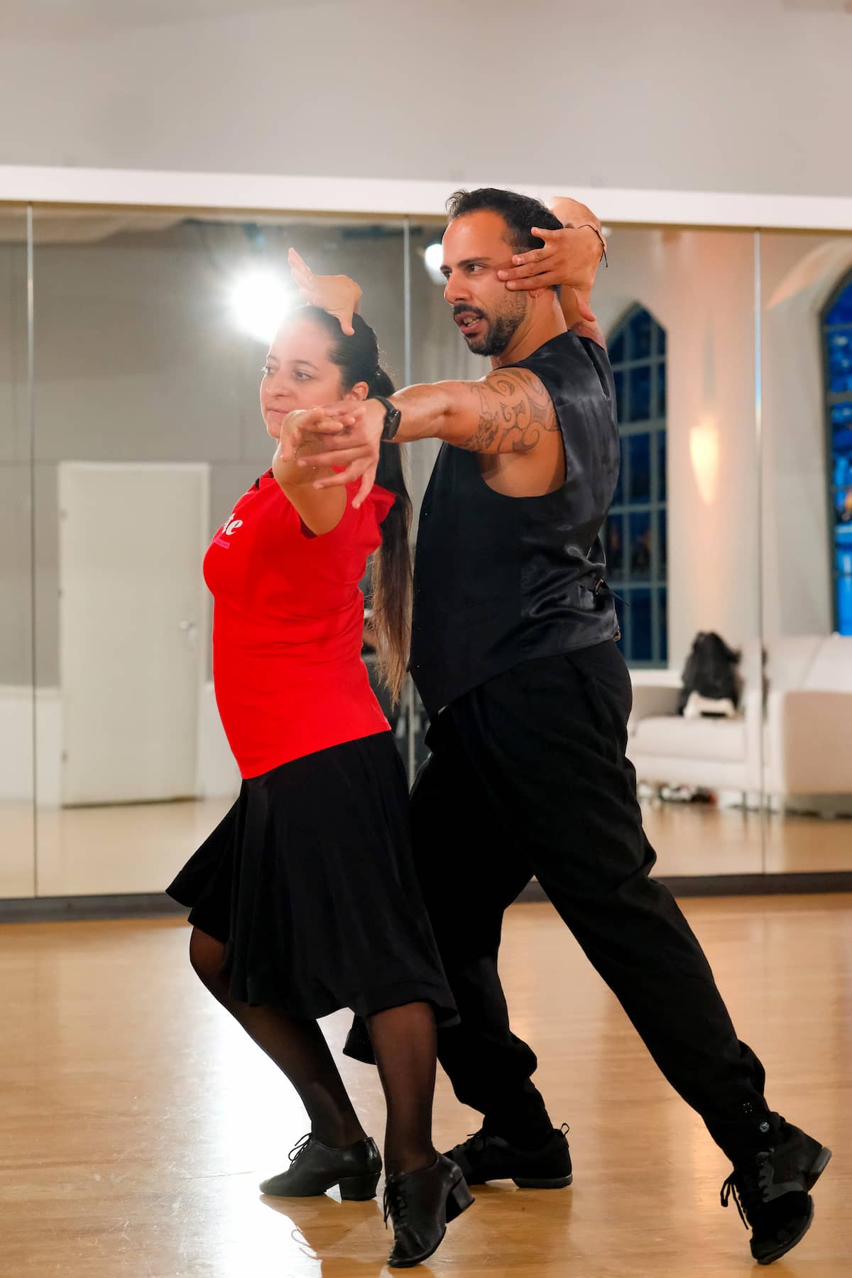 Caroline Athanasiadis und Danilo Campisi trainieren für die Dancing Stars 2021