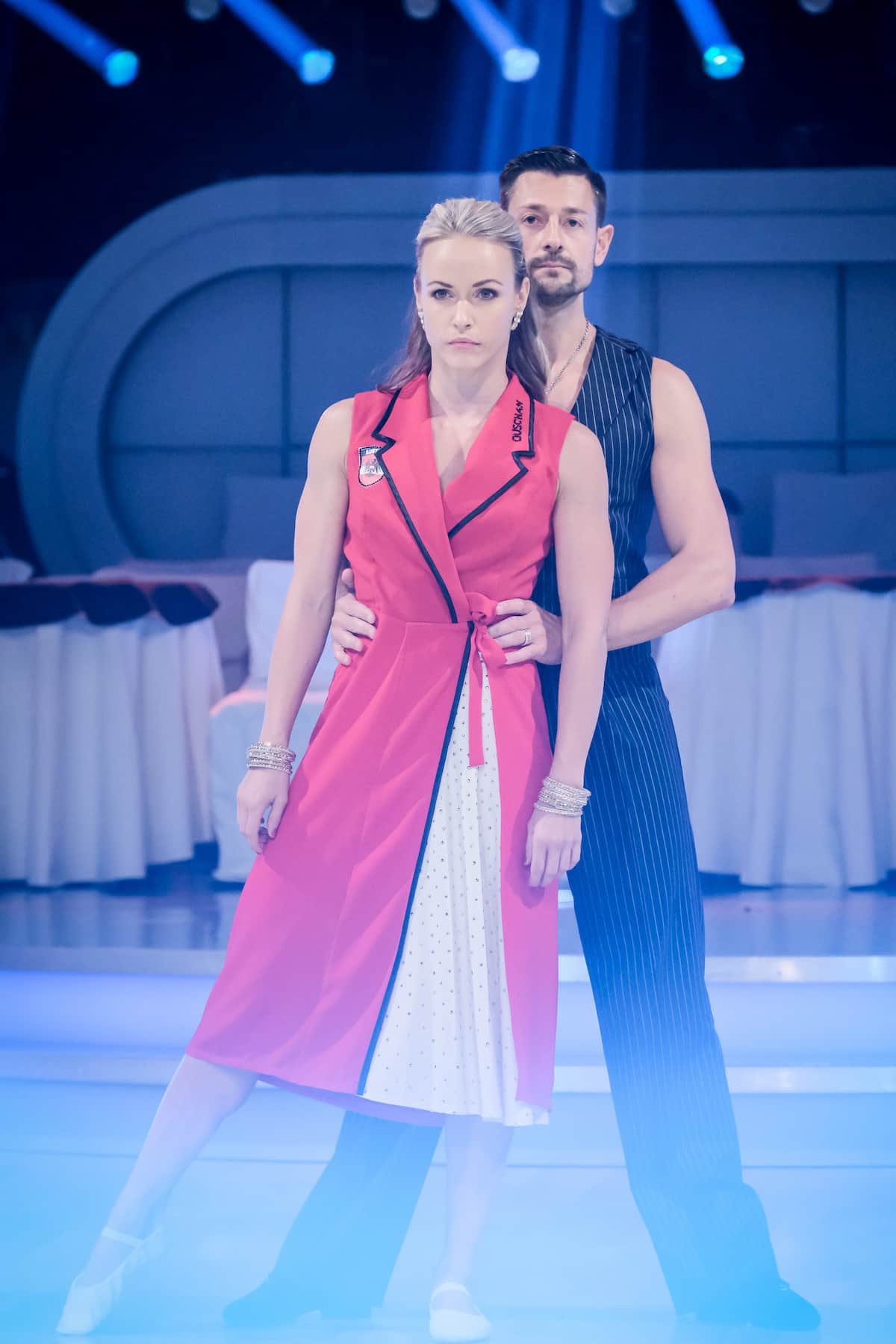 Florian Gschaider & Jasmin Ouschan zur Probe für die Dancing Stars am 22.10.2021