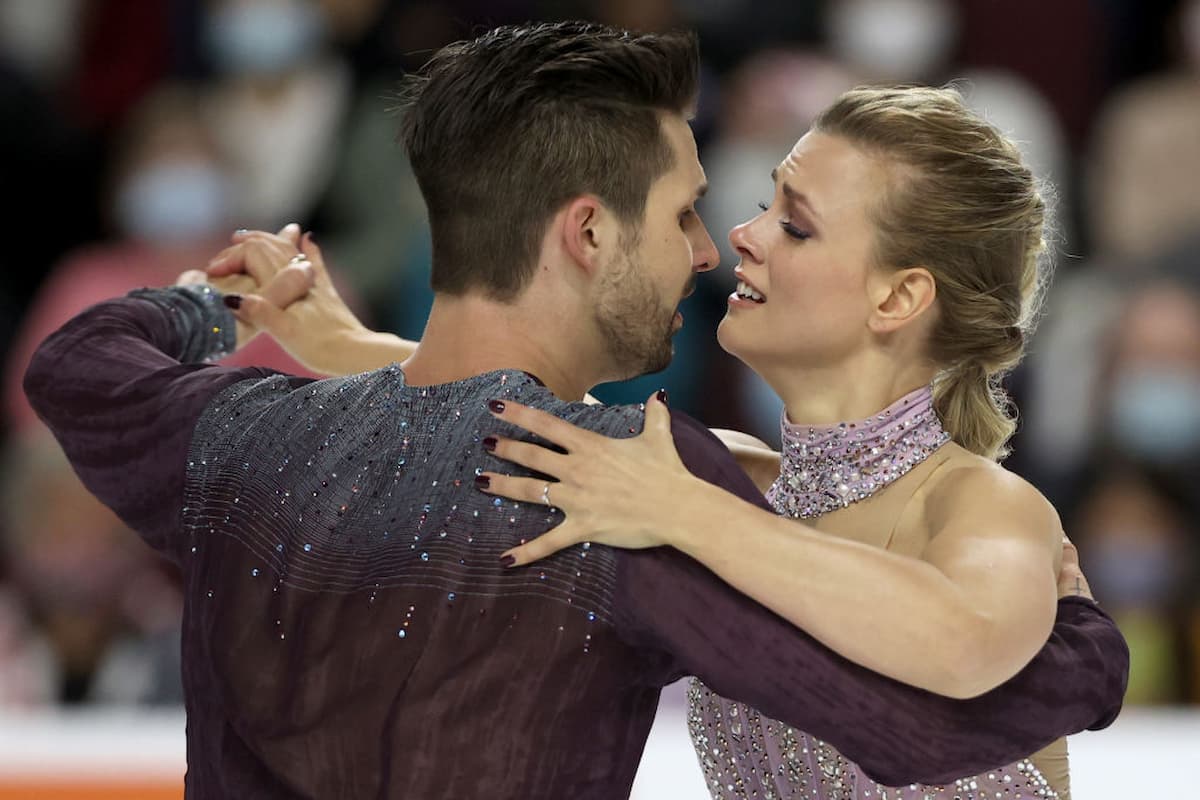 Madison Hubbell - Zachary Donohue aus den USA beim ISU Grand Prix Las Vegas 2021