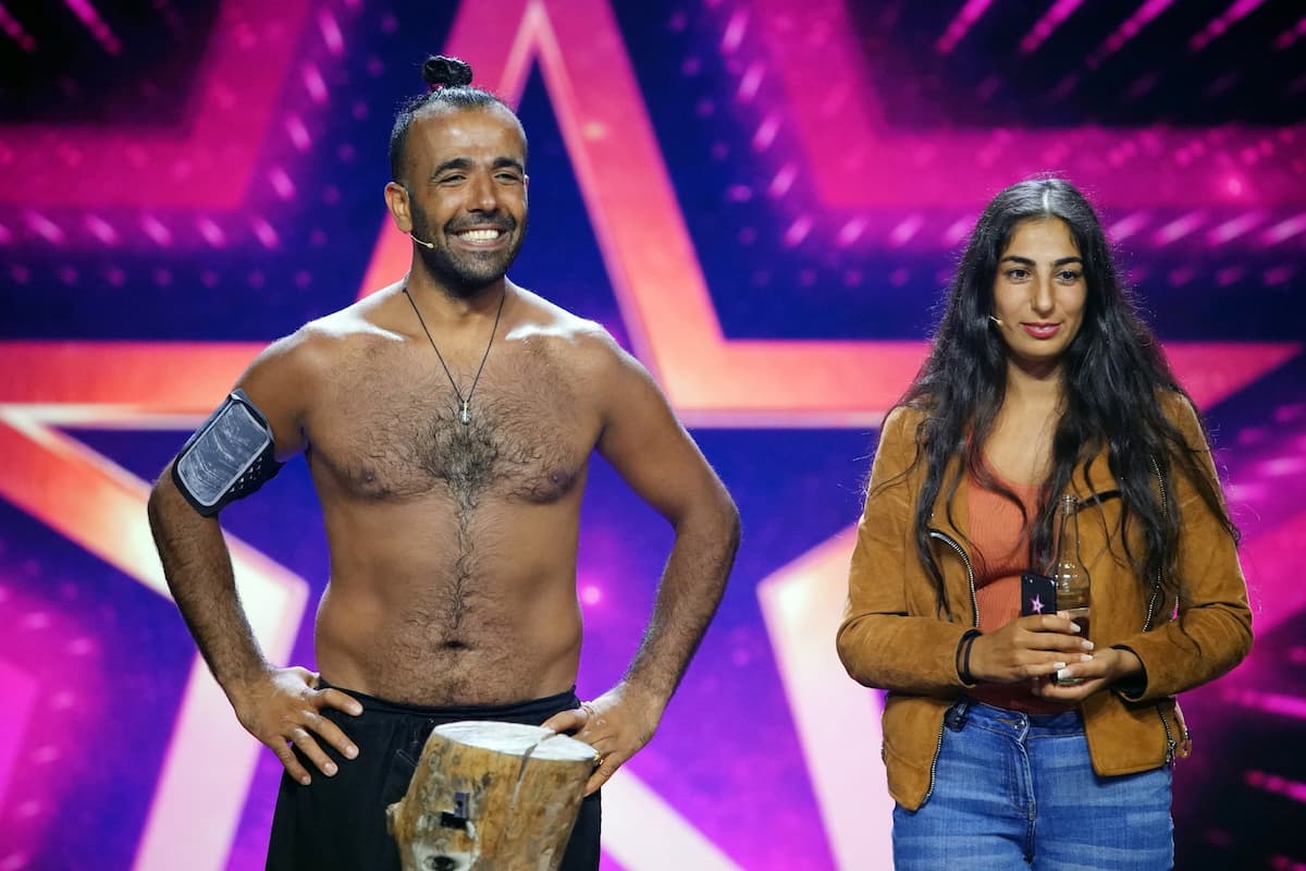 Mehmet Topyürek und seine Frau Dilan Tubay beim Supertalent am 23.10.2021