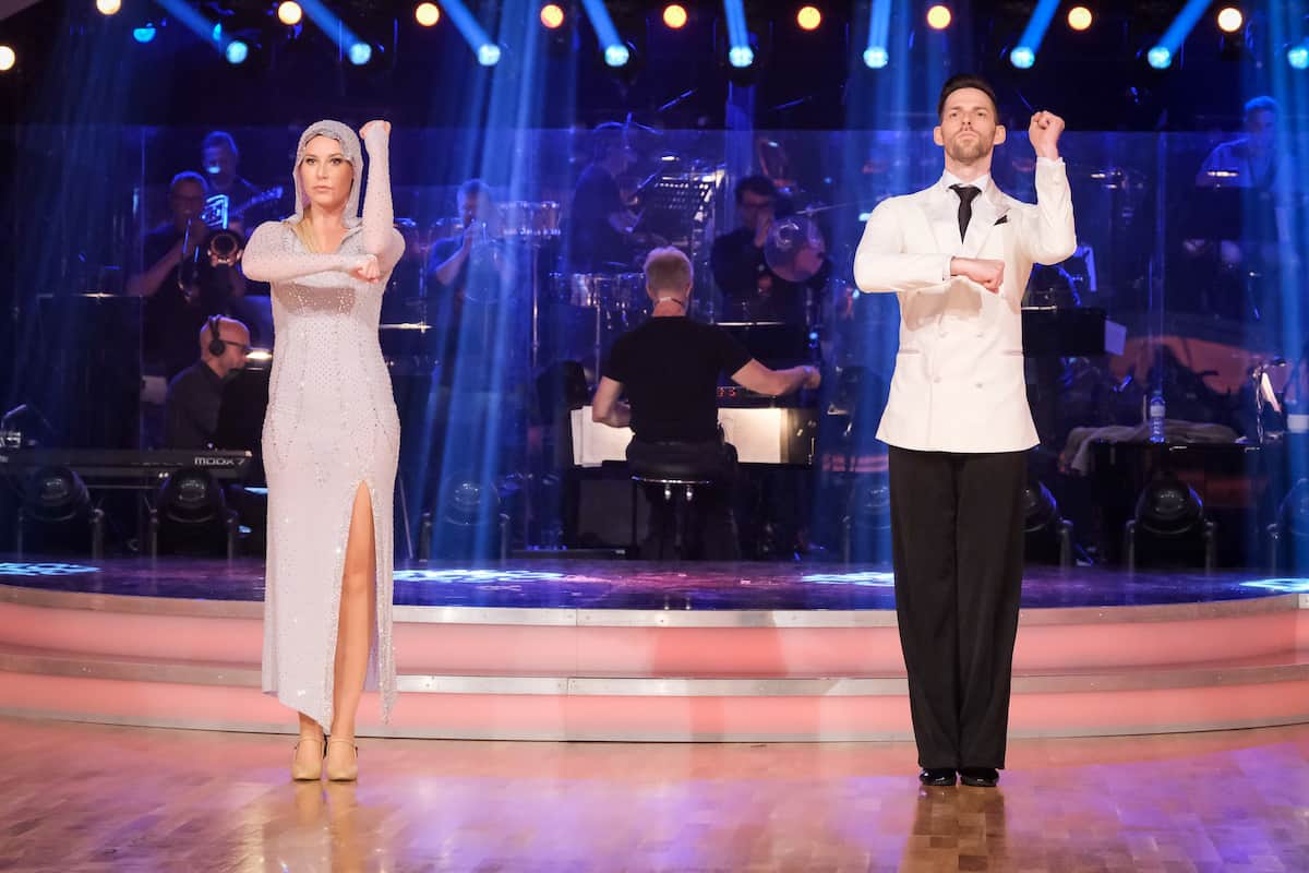 Nina Kraft und Stefan Herzog bei den Dancing Stars am 1.10.2021