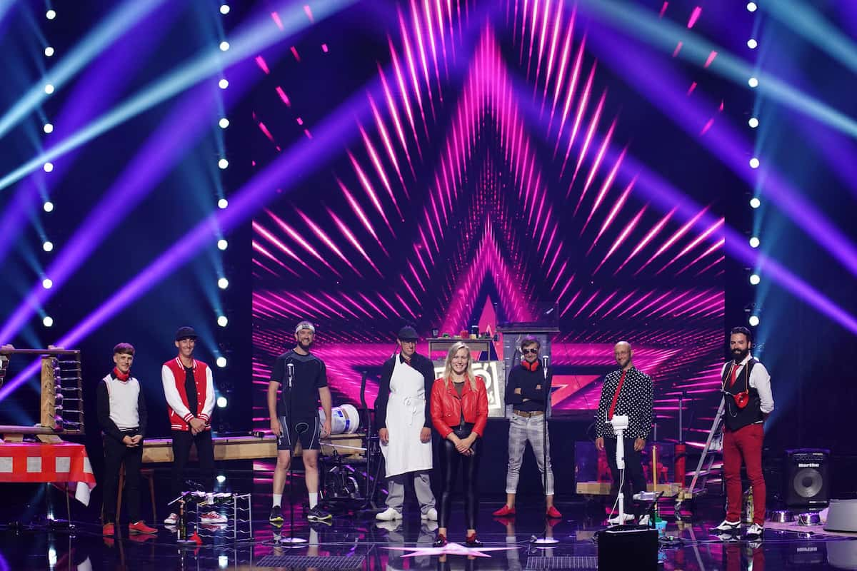 Band Les Fo'Plafonds Kandidaten beim Supertalent am 6.11.2021