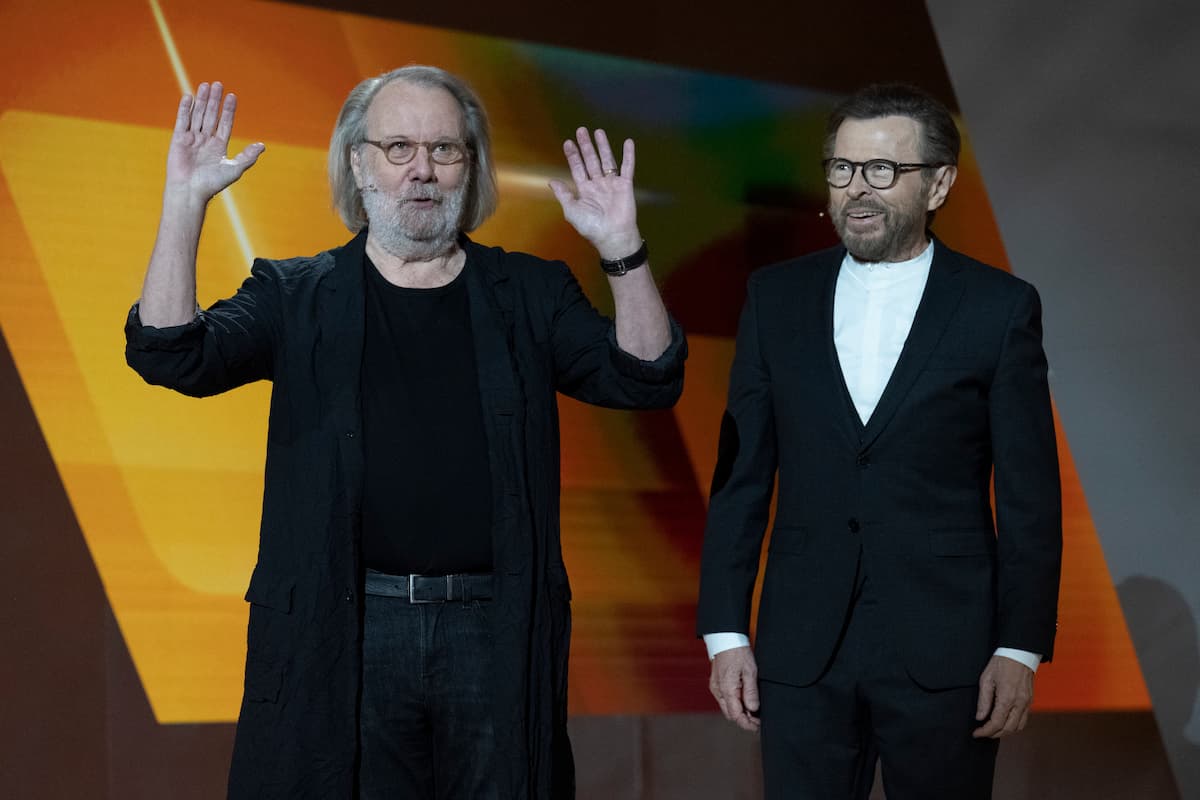 Björn Ulvaeus und Benny Andersson von ABBA bei Wetten, dass.. am 6.11.2021