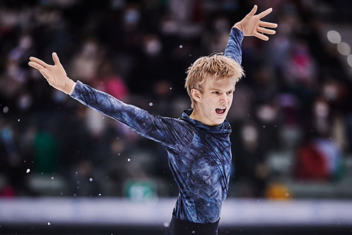 Daniel Grassl aus Italien beim ISU Grand Prix Turin 2021