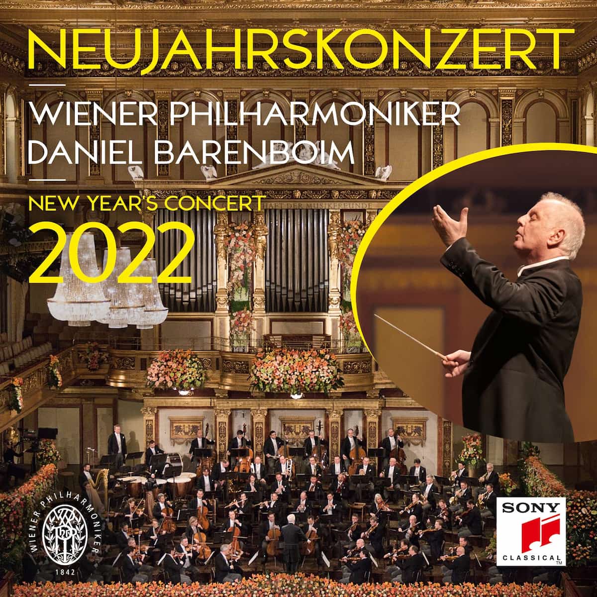 CD Neujahrskonzert 2022 der Wiener Philharmoniker mit Dirigent Daniel Barenboim