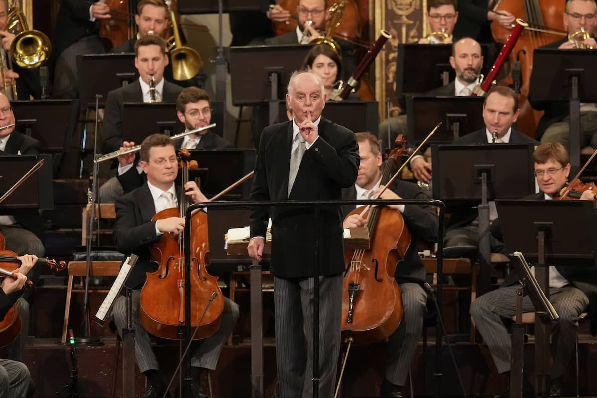 Daniel Barenboim bei der Voraufführung zum Neujahrskonzert 2022 der Wiener Philharmoniker