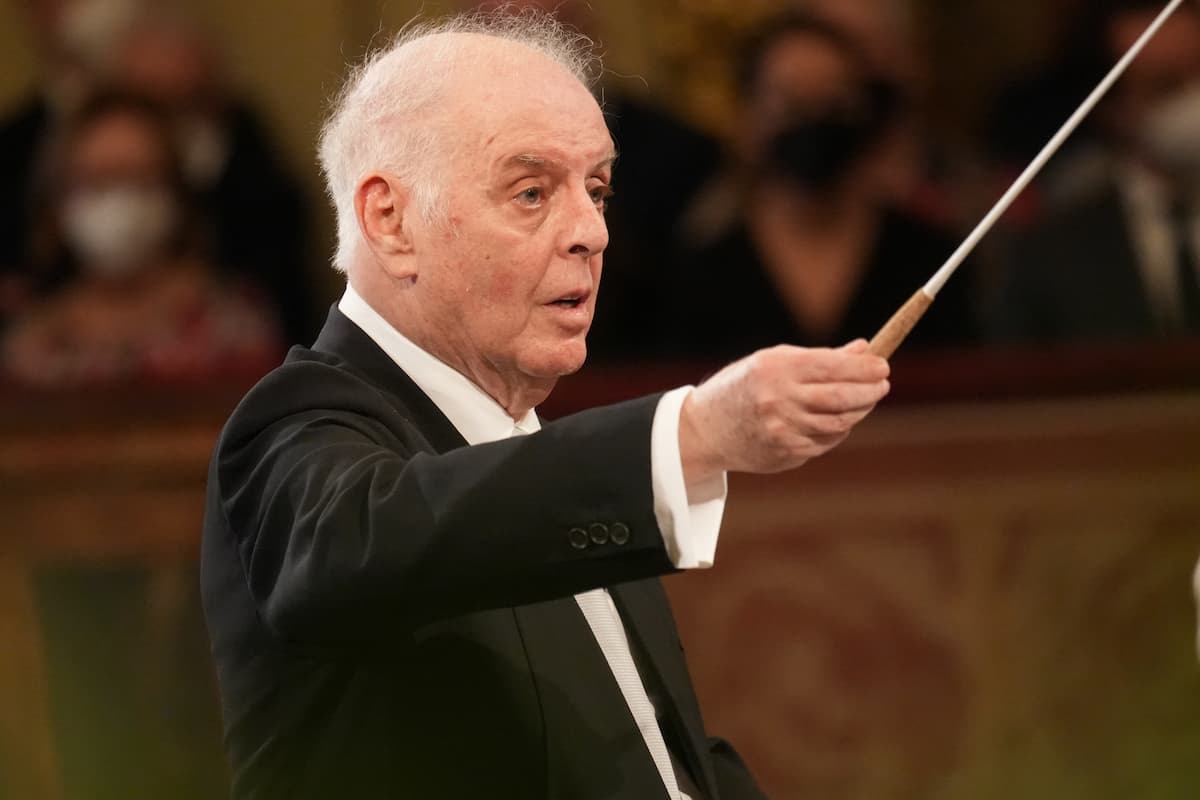 Dirigent Daniel Barenboim beim Neujahrskonzert Wiener Philharmoniker 2022