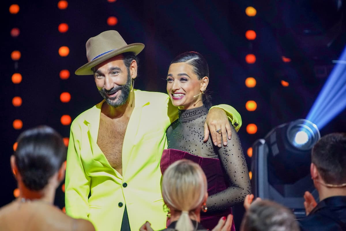 Amira Pocher und Massimo Sinato als Tanzpaar bei Let's dance 2022