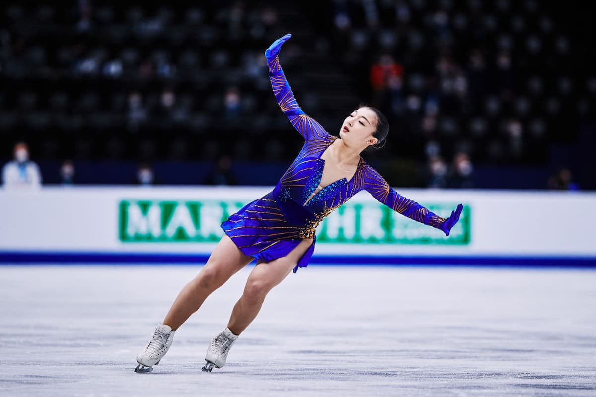 Kaori Sakamoto - Weltmeisterin Eiskunstlauf-WM 2022 in Frankreich
