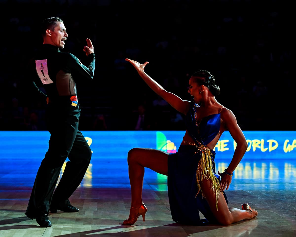 Khrystyna Moshenska & Marius Andrei Balan aus Deutschland - Silber bei den World Games 2022 Latein-Tänze