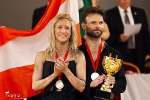 Kathrin Menzinger & Vadim Garbuzov Vize-Weltmeister 2022 zur WM Show Dance Latin in Wien