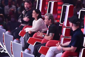 The Voice of Germany 18.8.2022 - Alle Talente und Songs der 1. Show der neuen Staffel - wer ist weiter - wer ist ausgeschieden - hier im Bild die Coaches Mark Forster, Peter Maffay, Stefanie Kloß und Rea Garvey