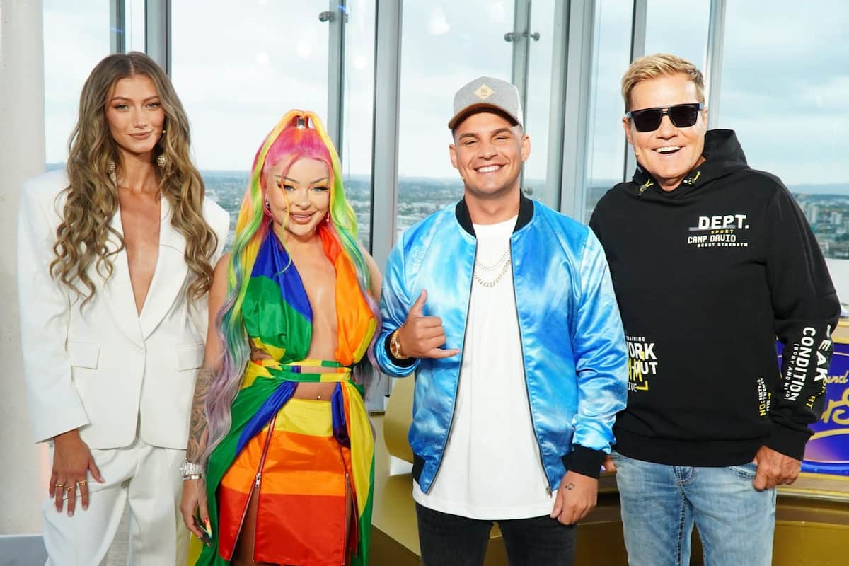 Neue Jury DSDS 2023 - im Bild Leony, Katja Krasavice, Pietro Lombardi und Dieter Bohlen