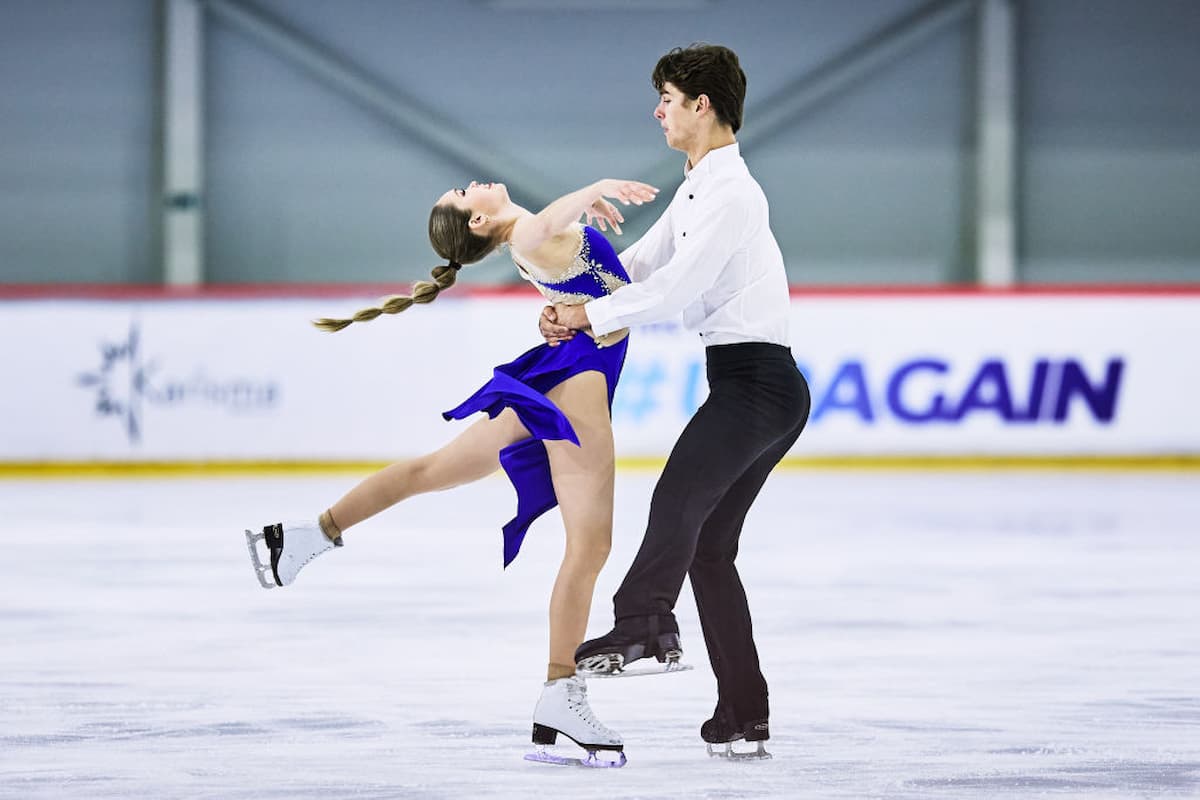 Sandrine Gauthier & Quentin Thieren - Platz 2 im Eistanz Junior Grand Prix 2022 in Riga